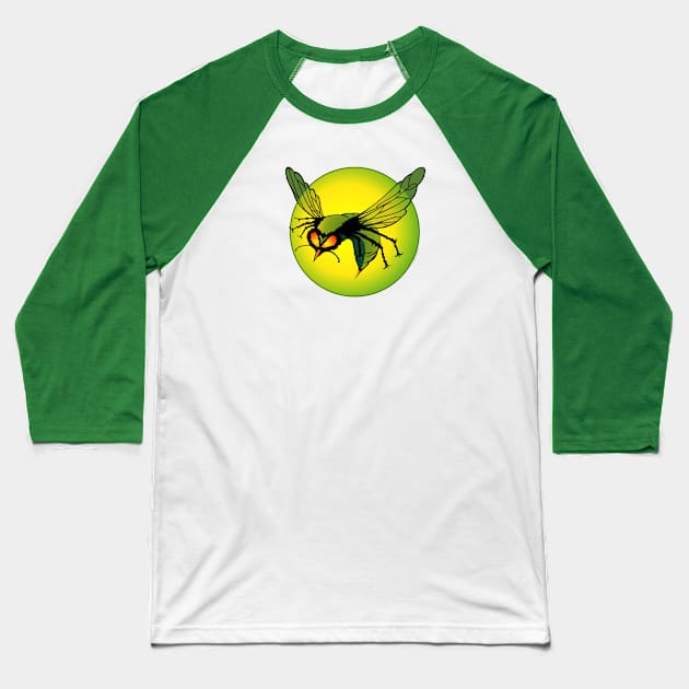 THE GREEN HORNET Baseball T-Shirt by ROBZILLA